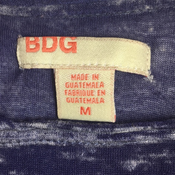 BDG soft t shirt - white and blue stripe - size M - Picture 2 of 2